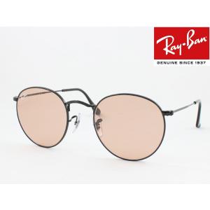 Ray-Ban レイバン RB3447-002/4B サングラス ROUND METAL ラウンドメタル ブラック ライトブラウン ピンク ラウンド 丸メガネ 0024B｜meganezamurai