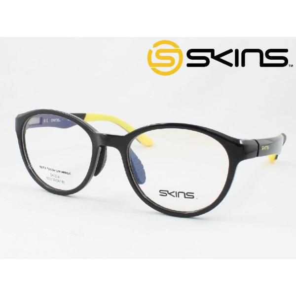 SKINS スキンズ メガネ 薄型非球面レンズセット SK-304-1 度付き対応 近視 遠視 老眼...