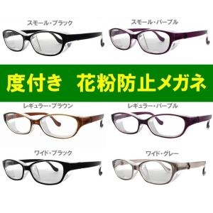 度付きレンズセット 花粉防止メガネ スカッシース...の商品画像