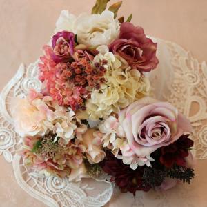 造花 インテリア 花束 ブーケ バラ 薔薇 高...の詳細画像3