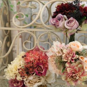造花 インテリア 花束 ブーケ バラ 薔薇 高...の詳細画像4