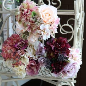 造花 インテリア 花束 ブーケ バラ 薔薇 高...の詳細画像5