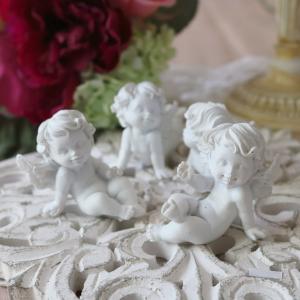 天使 エンジェル 2体セット ゴールド 置物 オブジェ