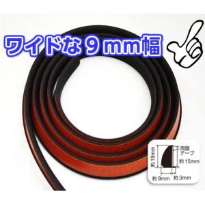 マットブラックフェンダーモール 1m価格の詳細画像2