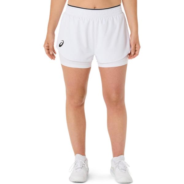 アシックス MATCH SHORT 2042A352-100 テニス レディース ショーツ ホワイト...