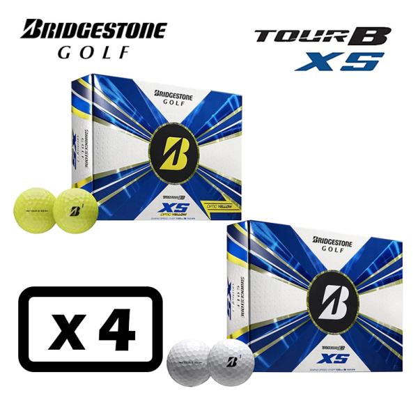 BRIDGESTONE TOUR B XS 2022 ゴルフボール ブリヂストン ツアーＢＸＳ 4ダ...