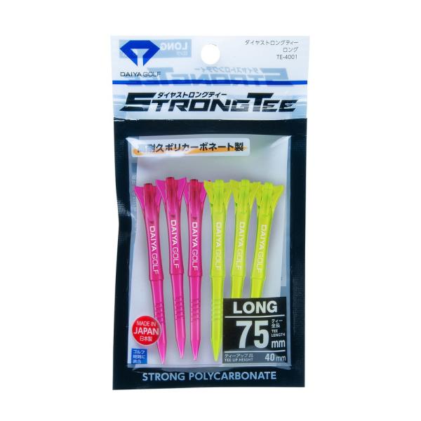 ダイヤゴルフ ストロングティー ロング 6本入 TE-4001C DAIYA GOLF STRONG...