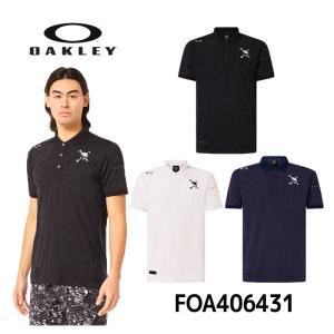 オークリー ポロシャツ スカルクールストレッチブレスシャツOAKLEY SKULL COOL STRETCH BREATH SHIRT FOA406431 半袖  日本正規品｜megurie2