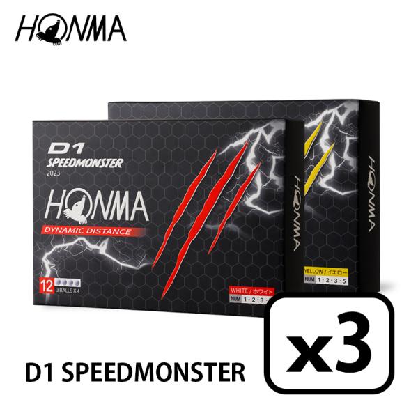 HONMA ホンマ D1 SPEEDMONSTER Ball D1 スピードモンスター 3ダース（1...