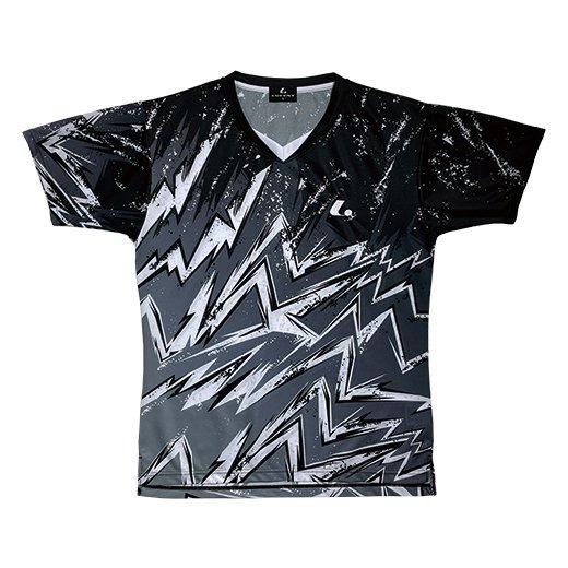 ルーセント テニス Uni ゲームシャツ XLH3449 ブラック ユニ 男女兼用 LUCENT