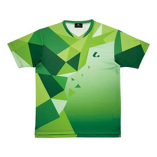 ルーセント テニス Uni ゲームシャツ XLH3555 グリーン ユニ 男女兼用 LUCENT