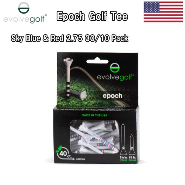 エボルブゴルフ　エポックティー　Evolve Golf Epoch Tee　40本入り（70mmｘ3...