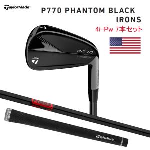 テーラーメイド 2023年 P770 BLACK アイアン (4-P)7本セット  KBS TOUR BLACK スチールシャフト TaylorMade USAモデル｜megurie2