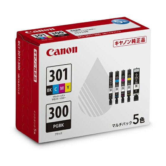 純正品 CANON キヤノン インクタンク BCI-301+300/5MP 顔料ブラック(BCI-3...