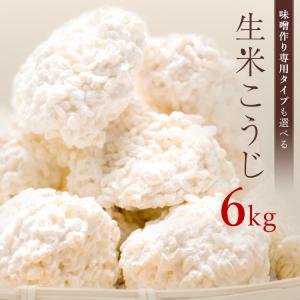 麹 生米こうじ 6kg 1kg×6袋 送料無料 糀 こうじ 生麹 生糀 生こうじ 米麹 米糀 米こうじ 国産 無添加 蔵元直送 会津産 コシヒカリ使用