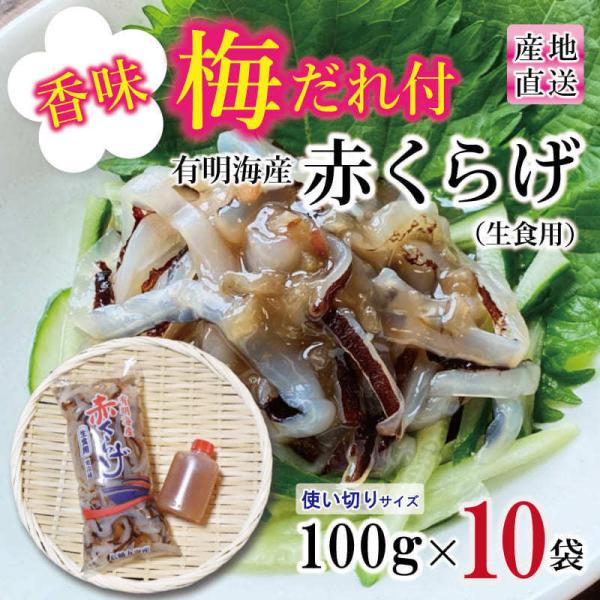 生くらげ 梅だれセット 国産 生クラゲ 生食用 刺身用 有明海産 有明ビゼンくらげ 赤くらげ 国産 ...