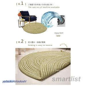 ラグ 円形 ラグマット 夏用 洗える 北欧風 ...の詳細画像3