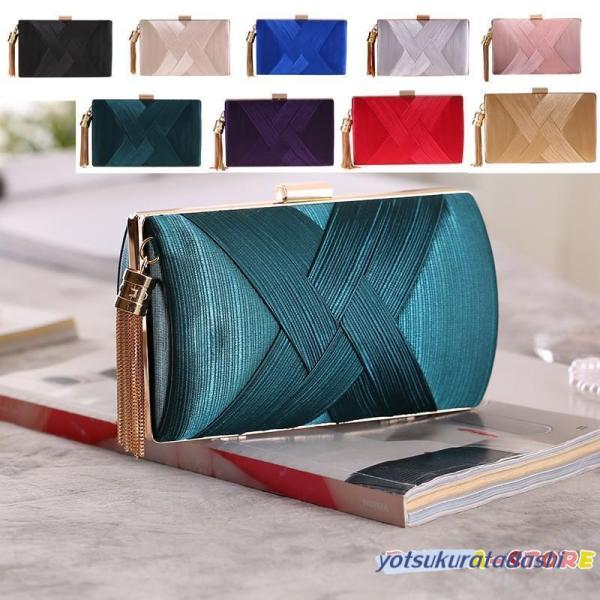 パーティーバッグ 結婚式 クラッチバッグ エレガント 入学式 卒業式 フォーマルバッグ 大きめ チェ...