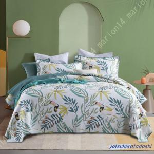 ベッドスプレッド キルト マルチカバー ベッドカバー ソファカバー 可愛い ブランケット 花柄 シングル 寝具カバーセット ダブル おしゃれ 枕カバー