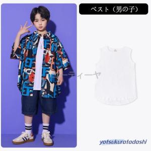 演出服 夏 半袖 字母柄 HIPHOP ストリ...の詳細画像5