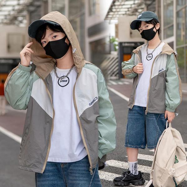 【値下げ】ラッシュガード キッズ パーカー UVパーカー 長袖 子供 男の子 日焼け防止 薄手 吸水...