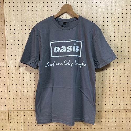 oasis　“DEFINITELY MAYBE DISTRESSED TEXT LOGO　オアシス　...