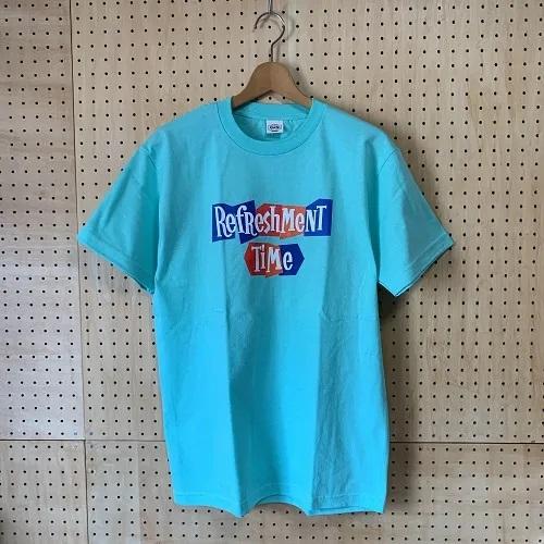 RWCHE　REFRESH TEE　ローチ Tシャツ　青緑 / ホワイト