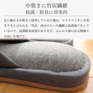 スリッパ 洗える 来客用 抗菌 防臭 竹炭 ゲ...の詳細画像3
