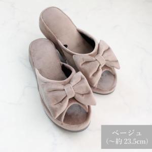 スリッパ 4cm リボン ヒール パンタロン ...の詳細画像4