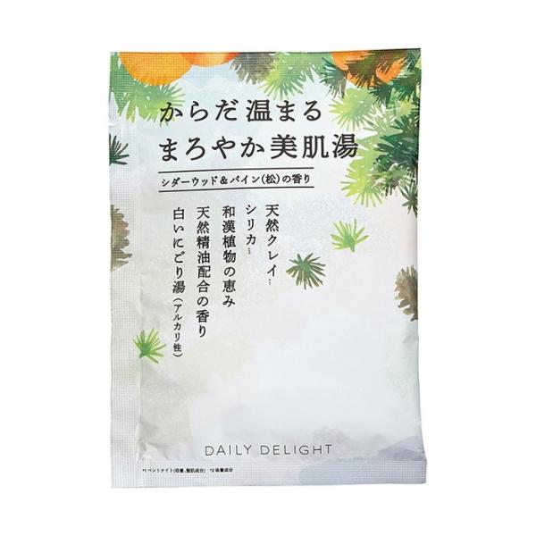 【在庫限り特価】【メール便可】入浴剤 デイリーディライト まろやか美肌バスパウダー シダーウッド＆パ...