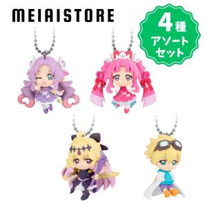 〔4種アソートセット〕バンダイ 名探偵プリキュア！マスコット 1, キュアアンサー 2, キュアミスティック 3, キュアアルカナ・シャドウ 6, ジェット先輩（人ver