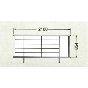 下駄箱 カウンター NU・NMタイプ(現場組立...の詳細画像1