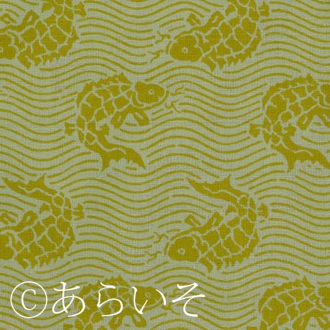 【化粧箱入り】おしゃれ綿風呂敷105cm　大判サイズ　荒磯文様　緑　和柄/名物裂あらいそ