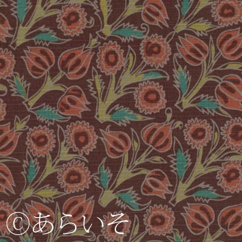 中風呂敷　チューリップ手花文（てかもん）ワイン
