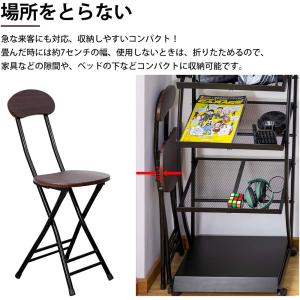 折りたたみ椅子 2脚セット 軽量 小型 パイプ...の詳細画像1