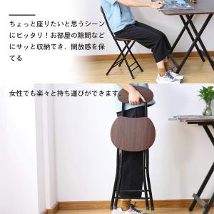 折りたたみ椅子 2脚セット 軽量 小型 パイプ...の詳細画像2