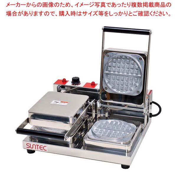 【まとめ買い10個セット品】電気式 プチ ワッフルメーカー ダブル SPT-2