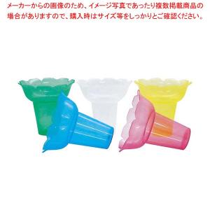 【まとめ買い10個セット品】PP フラワー氷カップ 500入(5色×100)｜meicho2