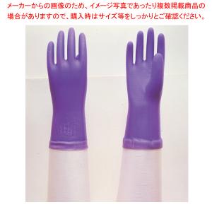 腕カバー付厚手手袋 NO.140 L(バイオレット)｜meicho2