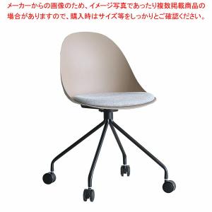 【まとめ買い10個セット品】エッグデスクチェア ベージュ 61-812-87-2｜meicho2