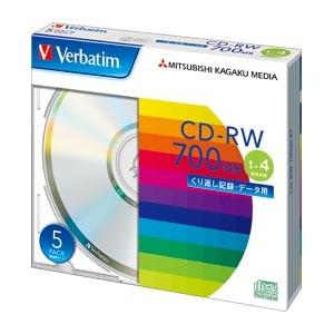 バーベイタムジャパン PC DATA用 CD-RW SW80QU5V1 5枚｜meicho2