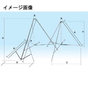 旗(付属品)　三脚台・クロームメッキ(鉄製)　直送品　別発送品｜meicho2