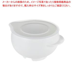 【まとめ買い10個セット品】らくチンお料理ボウル たれーぬ M ホワイト｜meicho