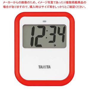 【まとめ買い10個セット品】タニタ 非接触タイマー 洗えるタイプ TD-424 RD レッド