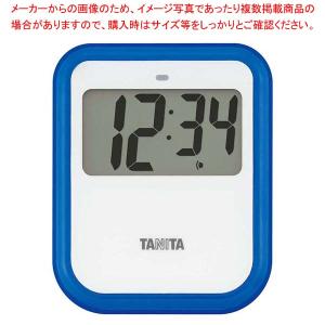 【まとめ買い10個セット品】タニタ 非接触タイマー 洗えるタイプ TD-424 BL ブルー｜meicho