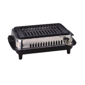 焼肉タチバナテーブルコンロシリーズ/焼肉ビッグロースター平型 テーブルコンロ S-10SH ☆L字コック ☆追加ロストル付き ☆交換