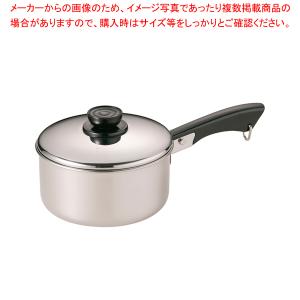 18-0深型ソースパン 16cm【ih用ソースパン IH対応おしゃれソースパン 業務用ソースパン スープ鍋 お味噌汁鍋 ソース鍋プロ愛用 片手鍋 IH 100V対応 業務用】｜meicho