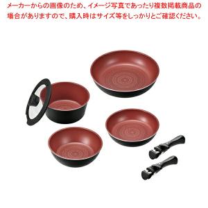 【まとめ買い10個セット品】クックサイン ダイヤモンドコートIH対応クックウェア7点セットA｜meicho