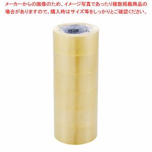 【まとめ買い10個セット品】セキスイ 透明梱包用テープ 0.05mm厚 61-812-79-5｜meicho