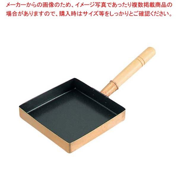 EBM 銅 玉子焼 関東型(フッ素樹脂加工)21cm【卵焼きパン プロ用 フライパン 簡単 卵焼き ...